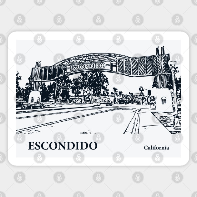 Escondido - California Sticker by Lakeric